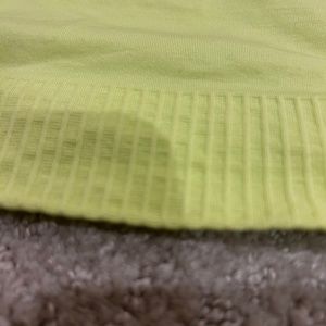 Racerback neon yellow tank.